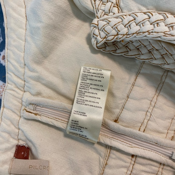 NWT Anthropologie Pilcro Patchwork Cami Tie Back Braided Straps - Picture 8 of 8